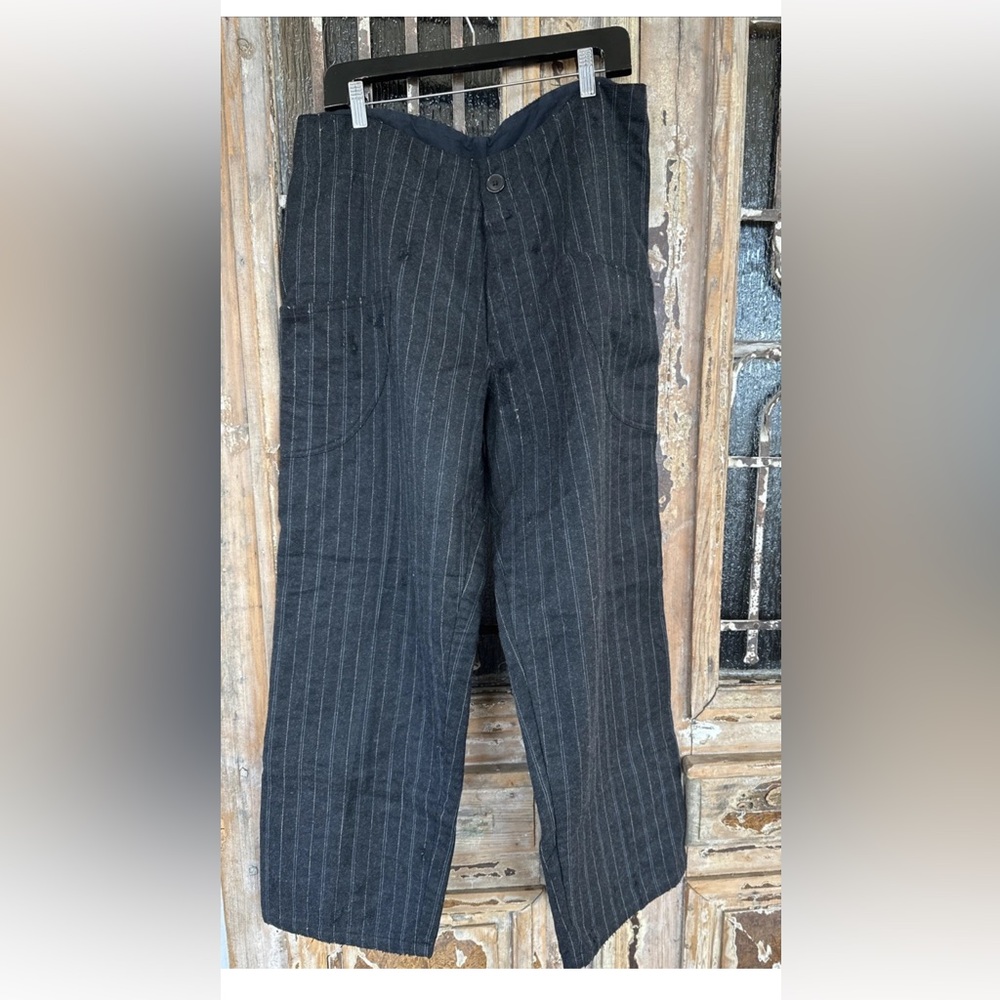 Magnolia Pearl O’Keefe Wool Pinstripe Trousers